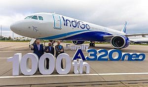 Airbus 1000th delivery to IndiGo
