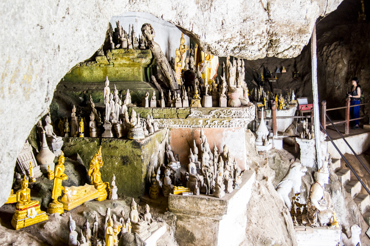 Pak Ou Caves on the Mekong River in Laos
