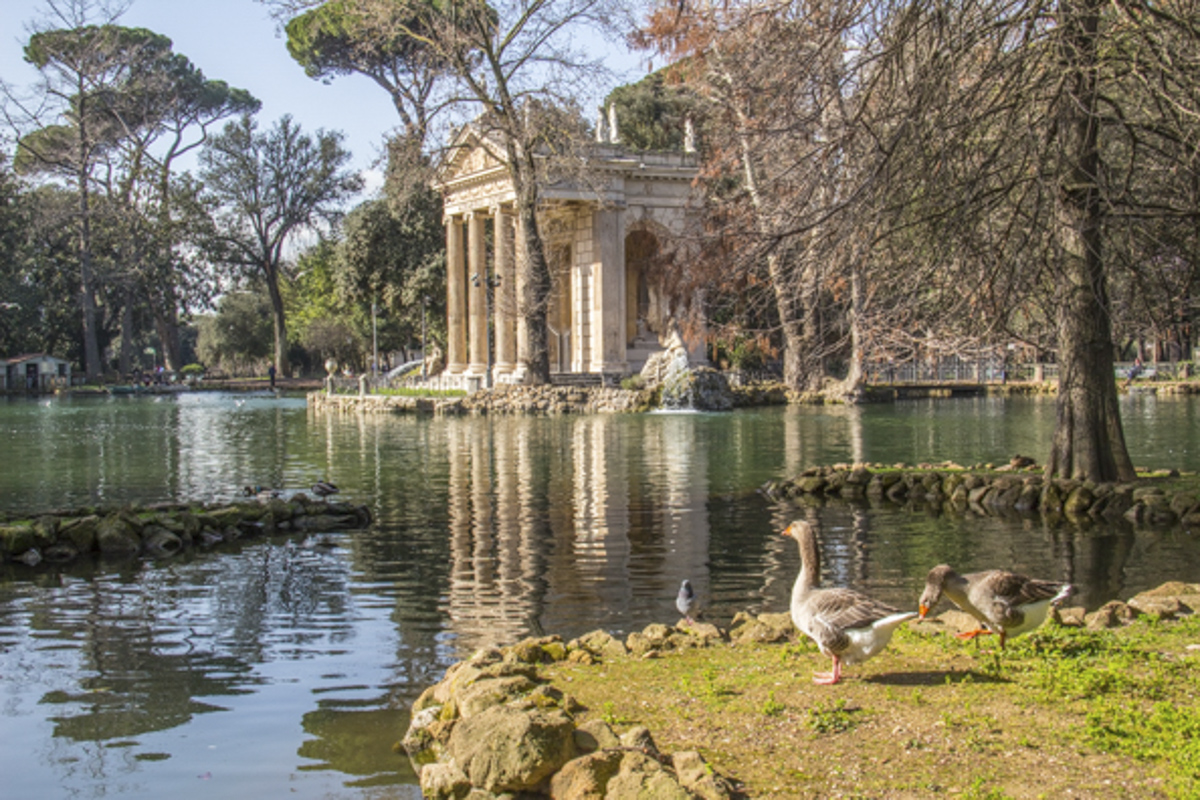  The Garden Lake in Villa Borghese in Rome
