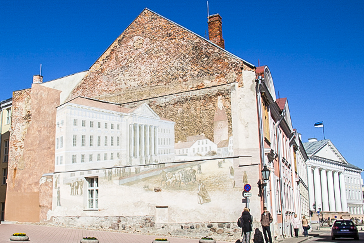 University Buildings in Tartu in Estonia
