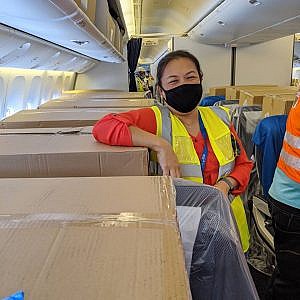 BA cargo flight carrying PPE to the UK