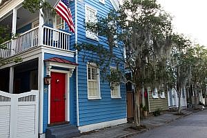Charleston Single House in Charleston South Carolina