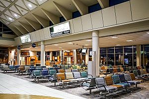 Empty Airport Terminal Building