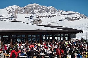 Enjoying the Slopes of the Dolomites in Italy