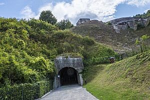 Entrance to La Coupole near Saint Omer in Pas de Calais, France
