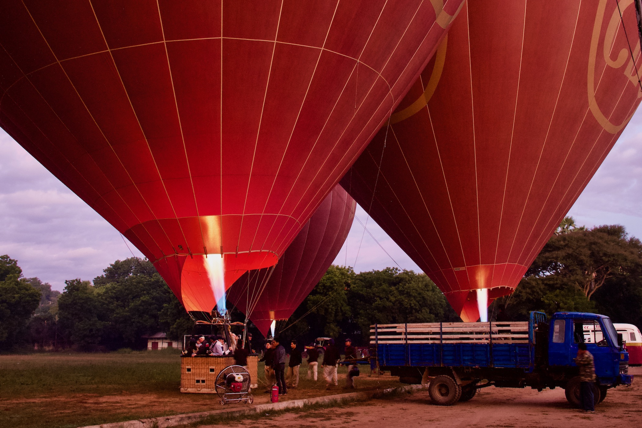 Hot Air Balloons in Bagan, Myanmar