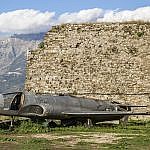 Lockheed T-33A in the Fortress of Ali Pasha in Gjirokaster, Albania