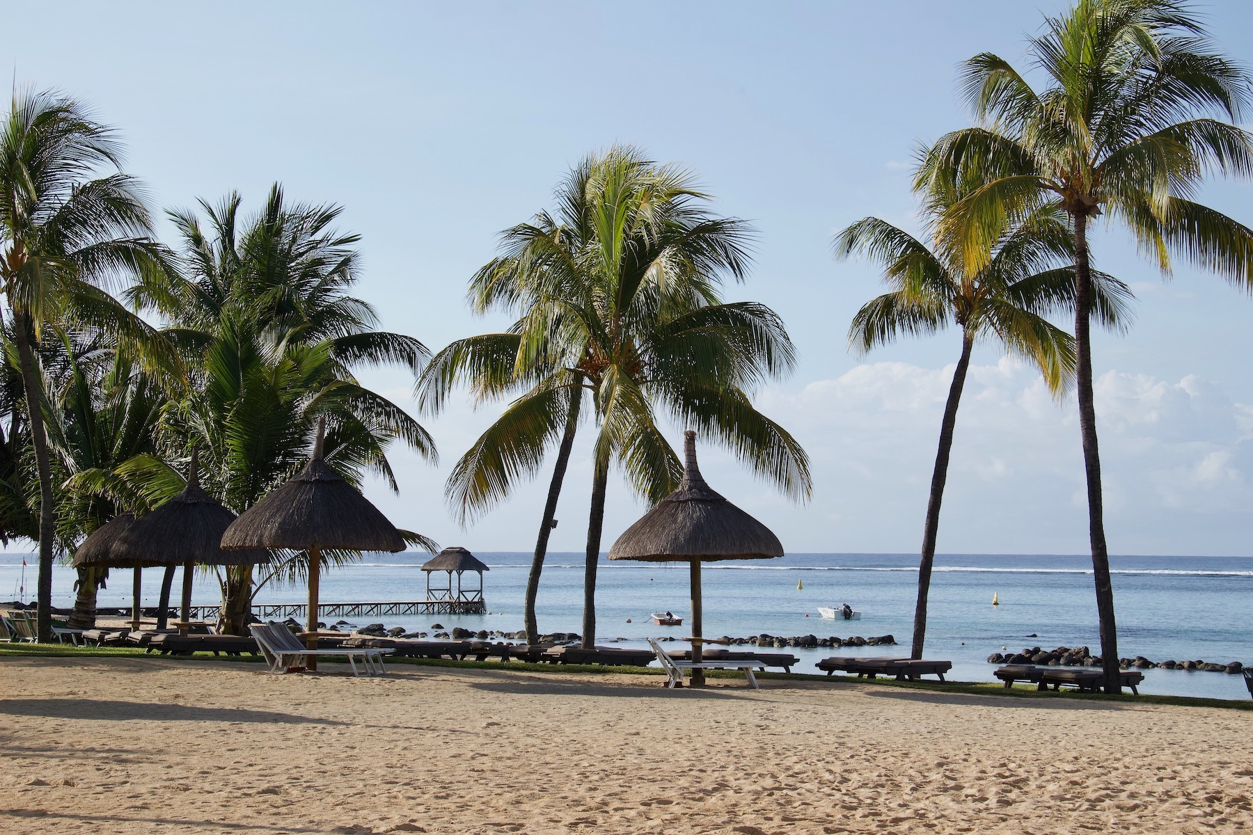 On the Beach in Mauritius