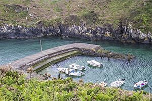 Porthclais Harbour on St David's Peninsula in Pembrokeshire, Wales