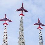 Red Arrows Memorial in Bournemouth, UK