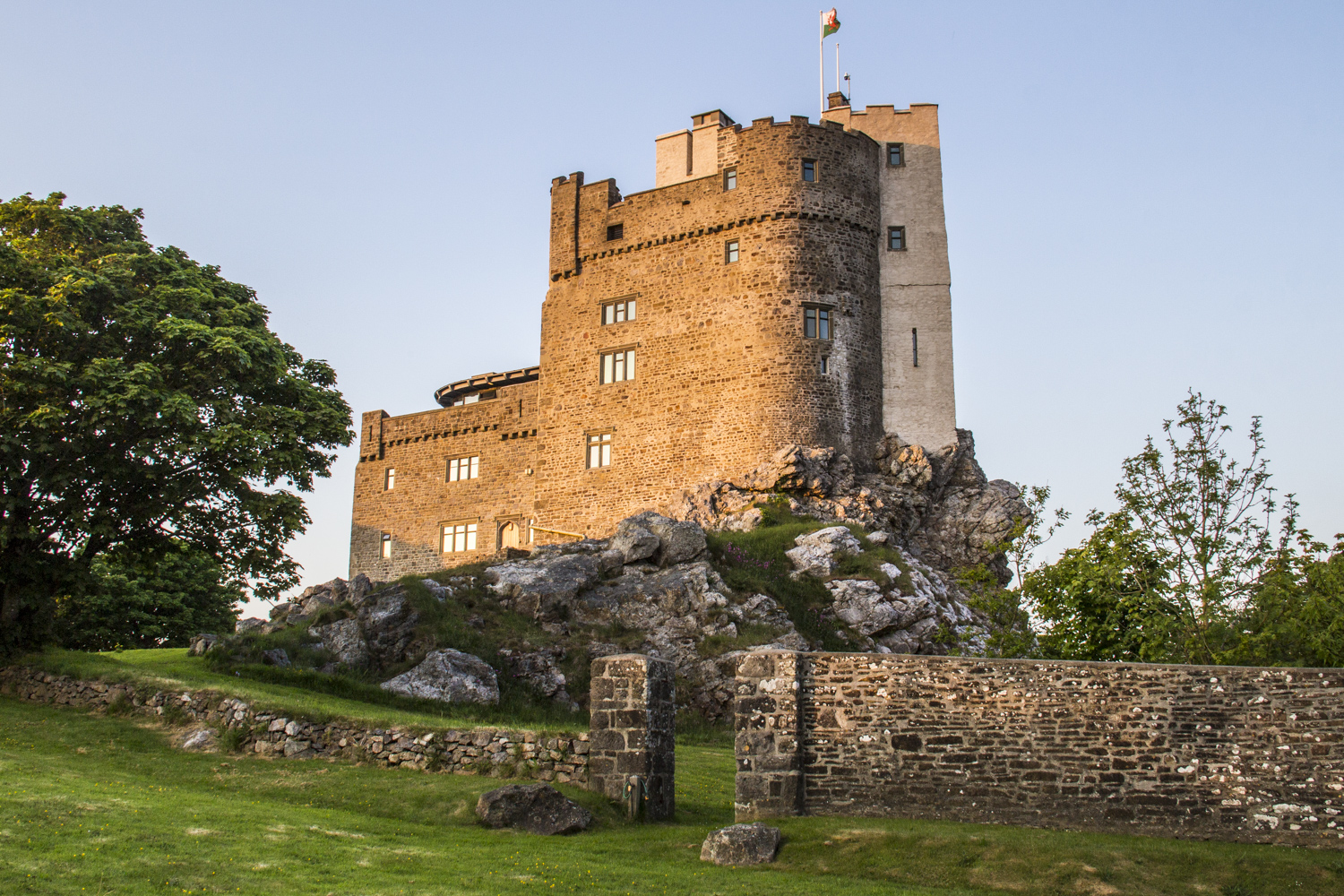 Roch Castle in Pembrokeshire, Wales