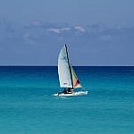 Sailing on the Ocean at Varadero in Cuba