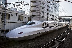 The Shinkansen HIgh-speed Train in Japan