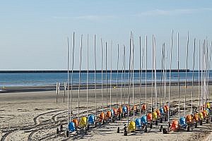 The Beach at Boulogne sur Mer in France