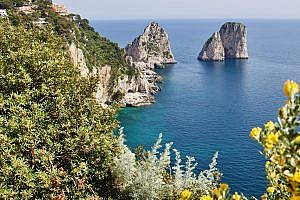 The Isle of Capri in Italy