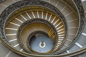 The original entrance to the Vatican Museums in Rome