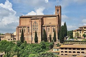 Basilica of San Domenico, Siena in Italy