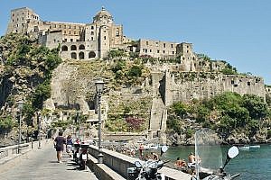 Castello Aragonese on Ischia in Italy