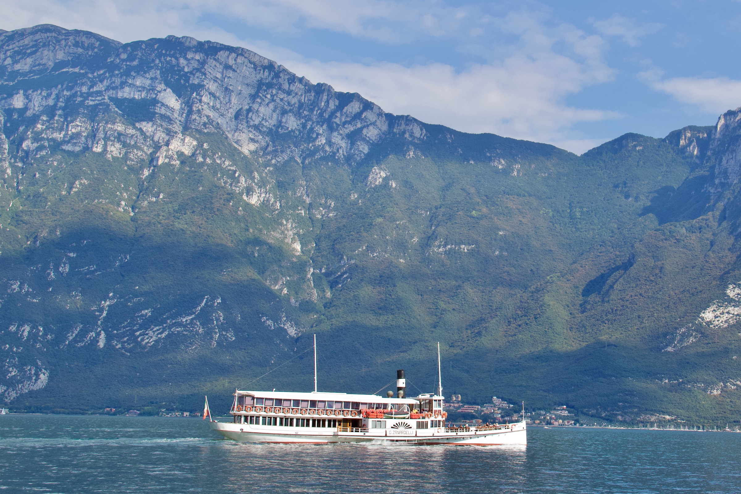 Ferry on Lake Garda in Italy