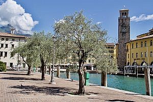 Riva del Garda on Lake Garda in Italy
