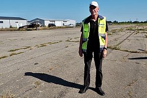 Nik at Spilve Airport in Riga, Latvia