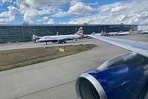 Touching Down at Terminal 5, London Heathrow Airport