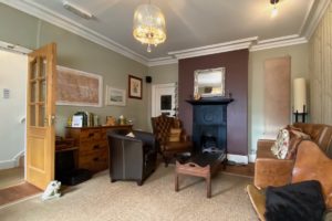 Sitting Room at La Fosse in Cranborne, Dorset