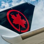 Tail of an Air Canada Plane