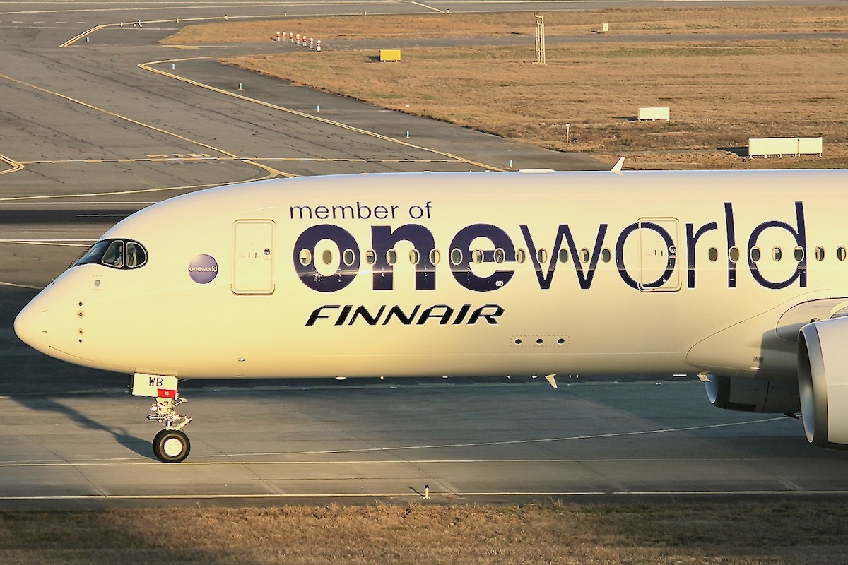Oneworld Livery on a Finnair Plane