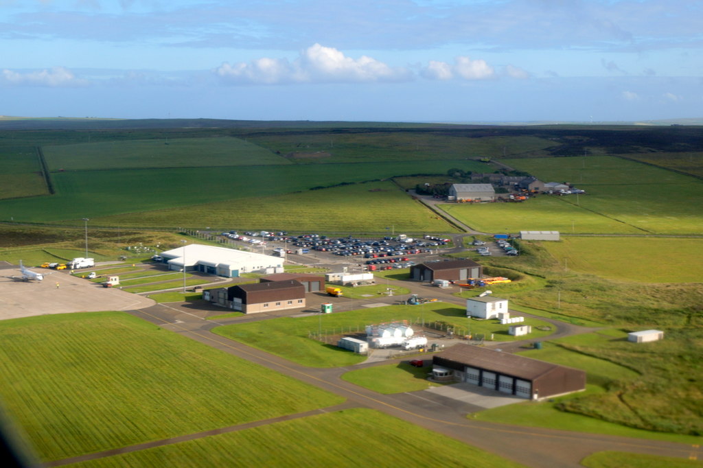 Kirkwall Airport from the air