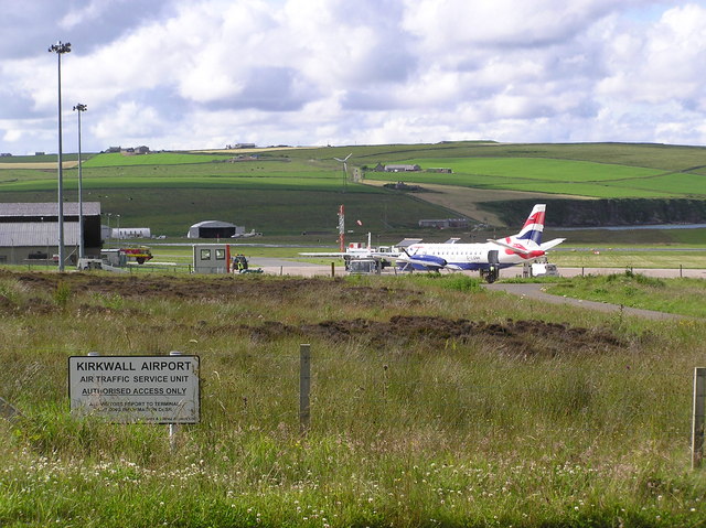 Kirkwall Airport will be the UK’s first operationally-based, low-carbon aviation test centre. © Ken Walton