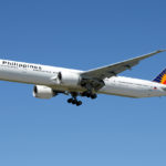 Philippine Airlines flight taking off.