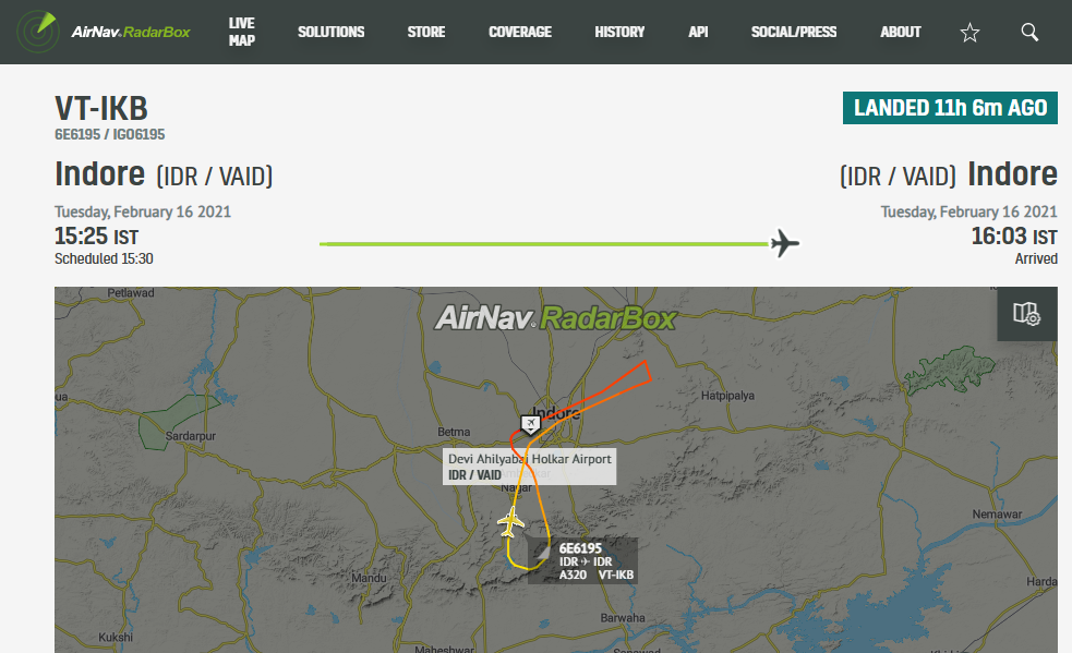 Indigo Airbus A320 makes emergency landing in Indore