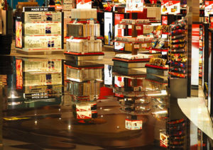 Duty free cosmetics