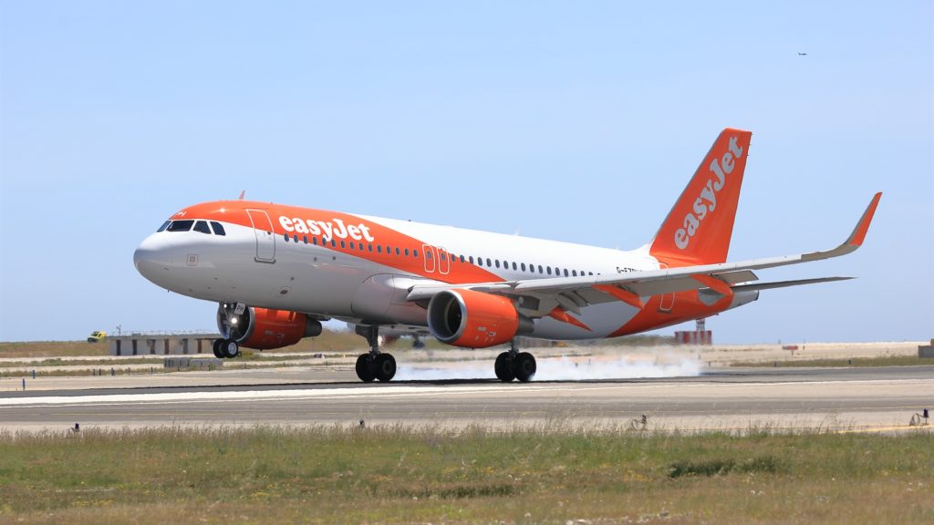 Easyjet Plane taking off. airline withdraws from berlin