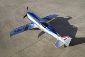 ACCEL All Electric Aircraft. Image By Rolls Royce Plc.