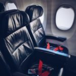 Seat window on plane