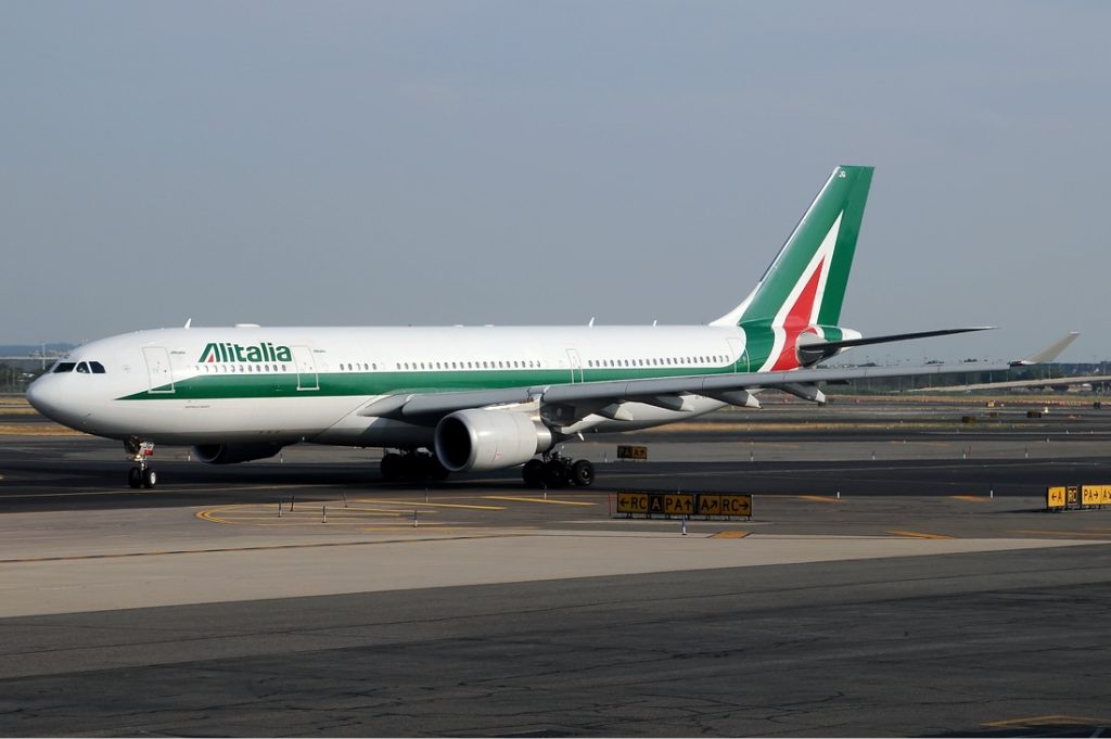 Alitalia A330 taxiing. Photo by Kenneth Iwelumo