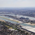 An aerial view of London City Airport © London City Airport