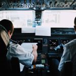 Pilots in the cockpit. Photo by Blake Guidry