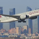Qatar Airways plane taking off