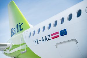 AirBaltic YL-AAZ side profile from right 