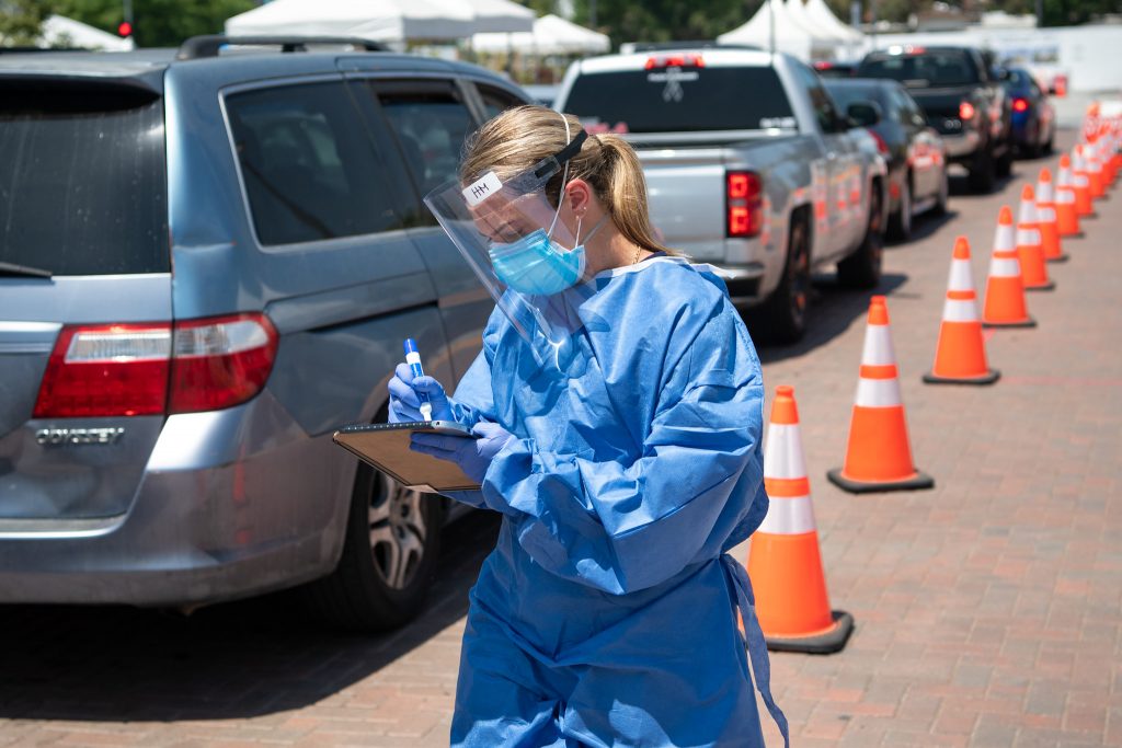 Fit to fly covid-19 car drive through screening is launched at Birmingham Airport