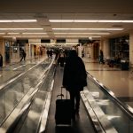Departure area at the airport