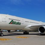 Alitalia A330 at Fiumicino. Photo by Andrea Tavoni