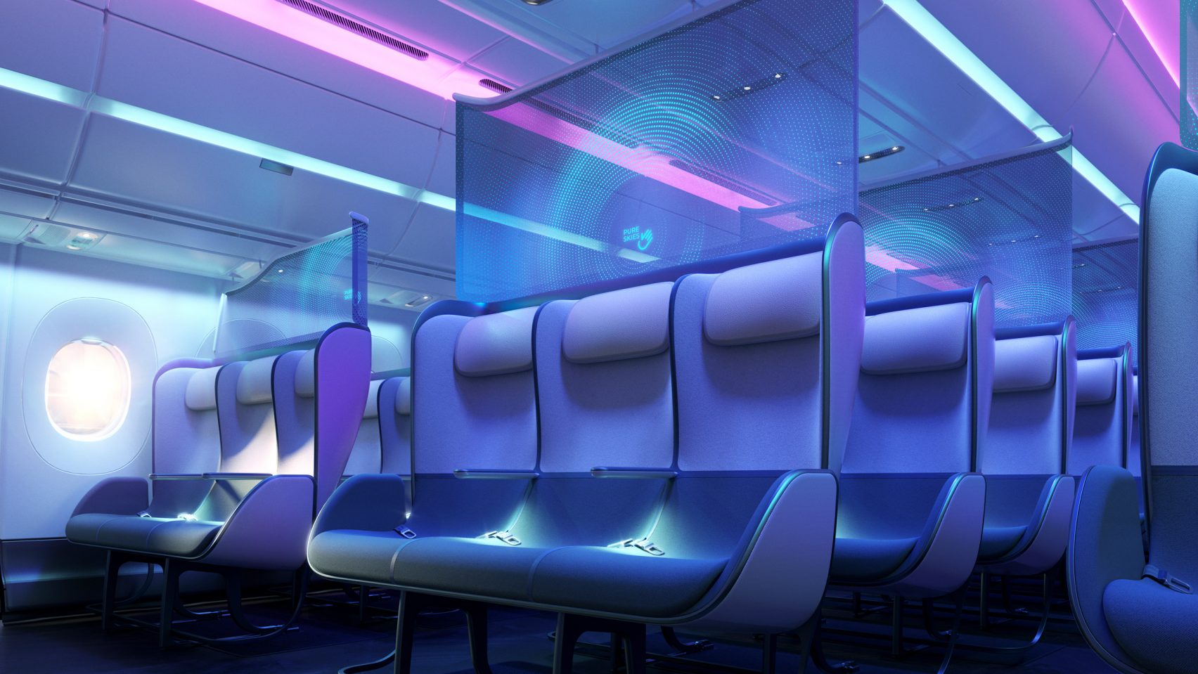 Pure Skies Economy Cabin © PriestmanGoode