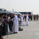 Image of a fighter jet at the Dubai Airshow