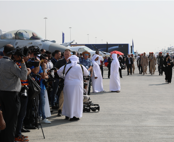 Image of a fighter jet at the Dubai Airshow