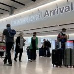 Showing passengers at International Arrivals