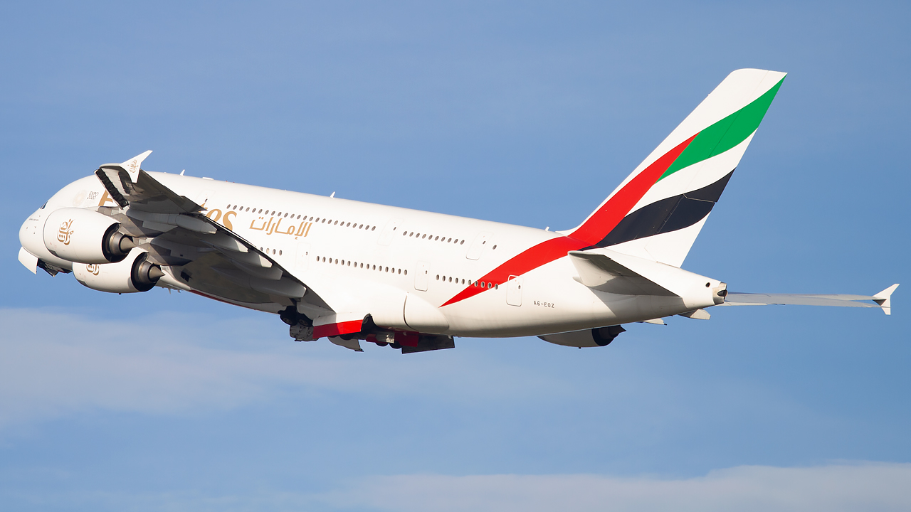 Emirates A380 taking off @ Andrea Ongaro/Travel Radar